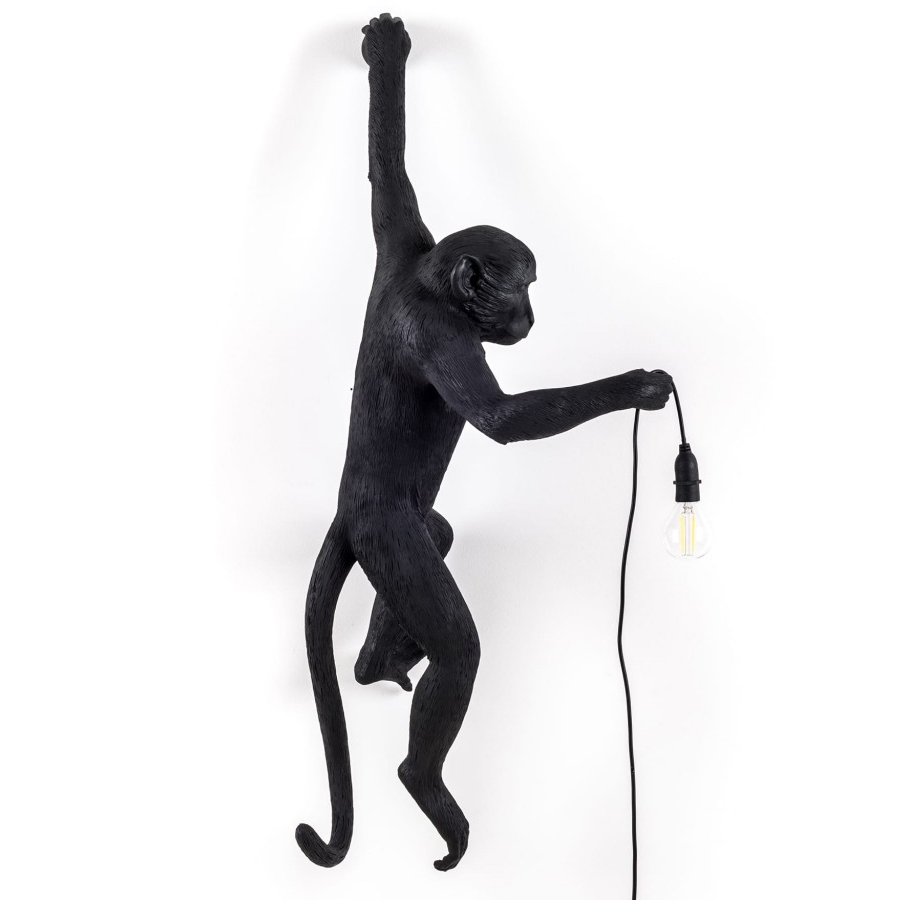 фото Светильник monkey lamp hanging, черный seletti