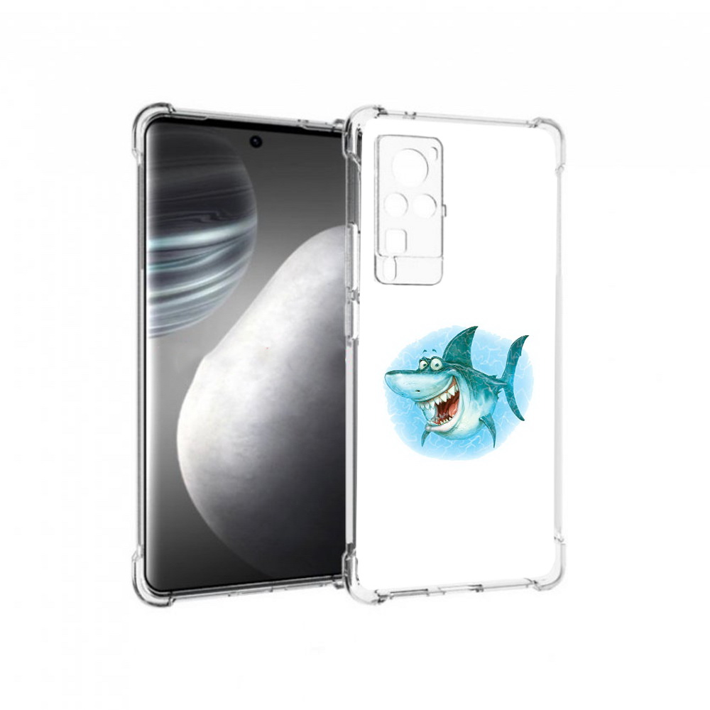 

Чехол MyPads Tocco для Vivo X60 pro веселая акула (PT226972.385.261), Прозрачный, Tocco
