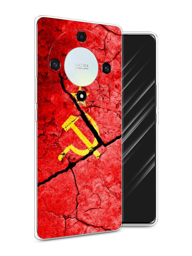 

Чехол Awog на Honor X9A "СССР", Красный;черный;желтый, 6120850-5