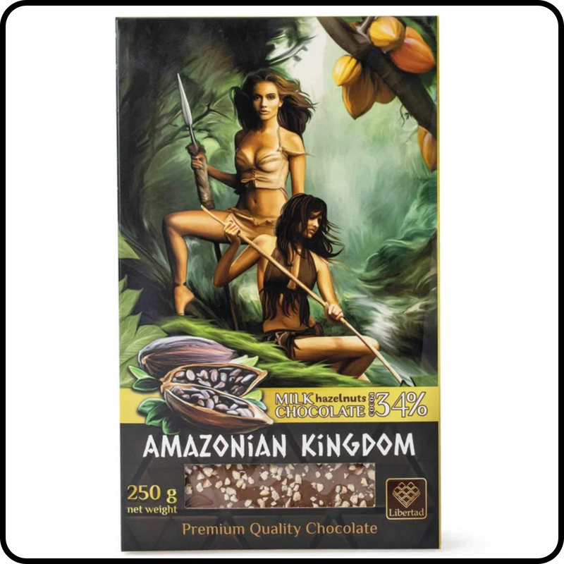 Шоколад Libertad Amazonian Kingdom молочный с фундуком, 250 г