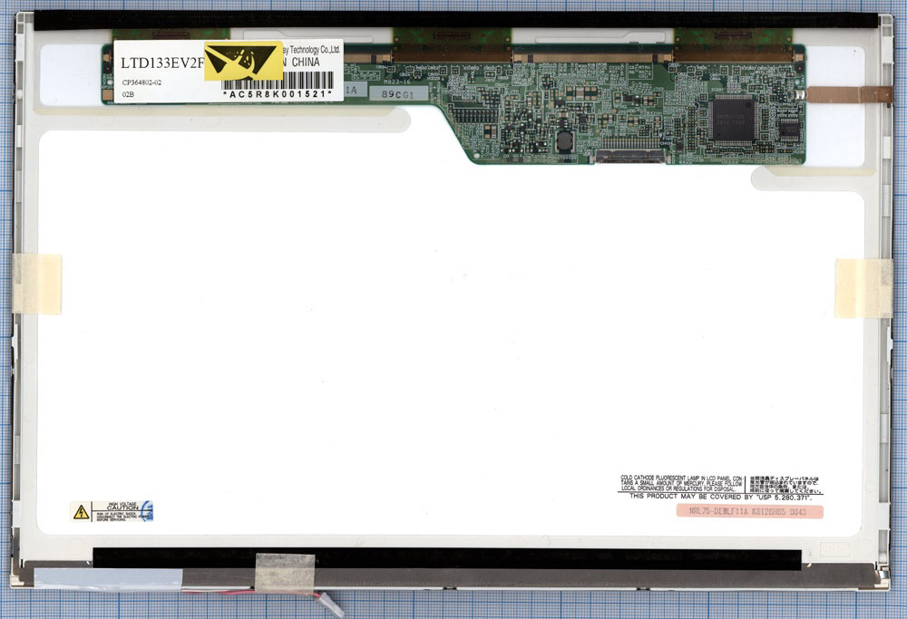

Матрица ОЕМ для ноутбука LTD133EV2F, совместимая с p/n: LTD133EV2F