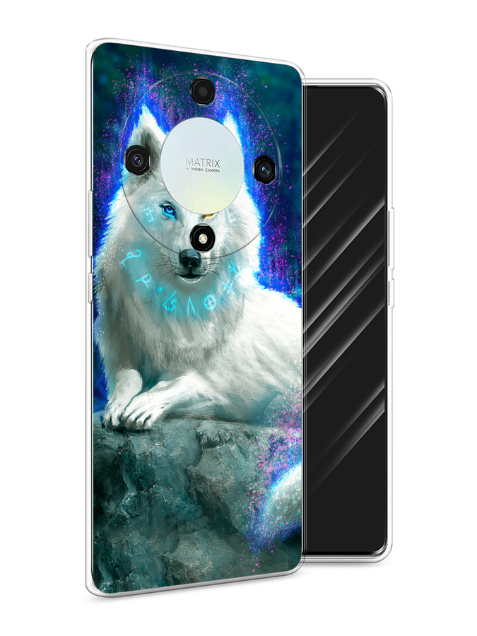 

Чехол Awog на Honor X9A "Белоснежный волк", Белый;зеленый;фиолетовый, 6120850-1