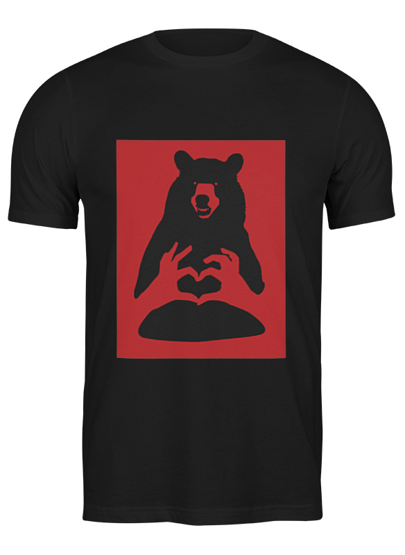 Футболка мужская Printio Русский медведь черная XL
