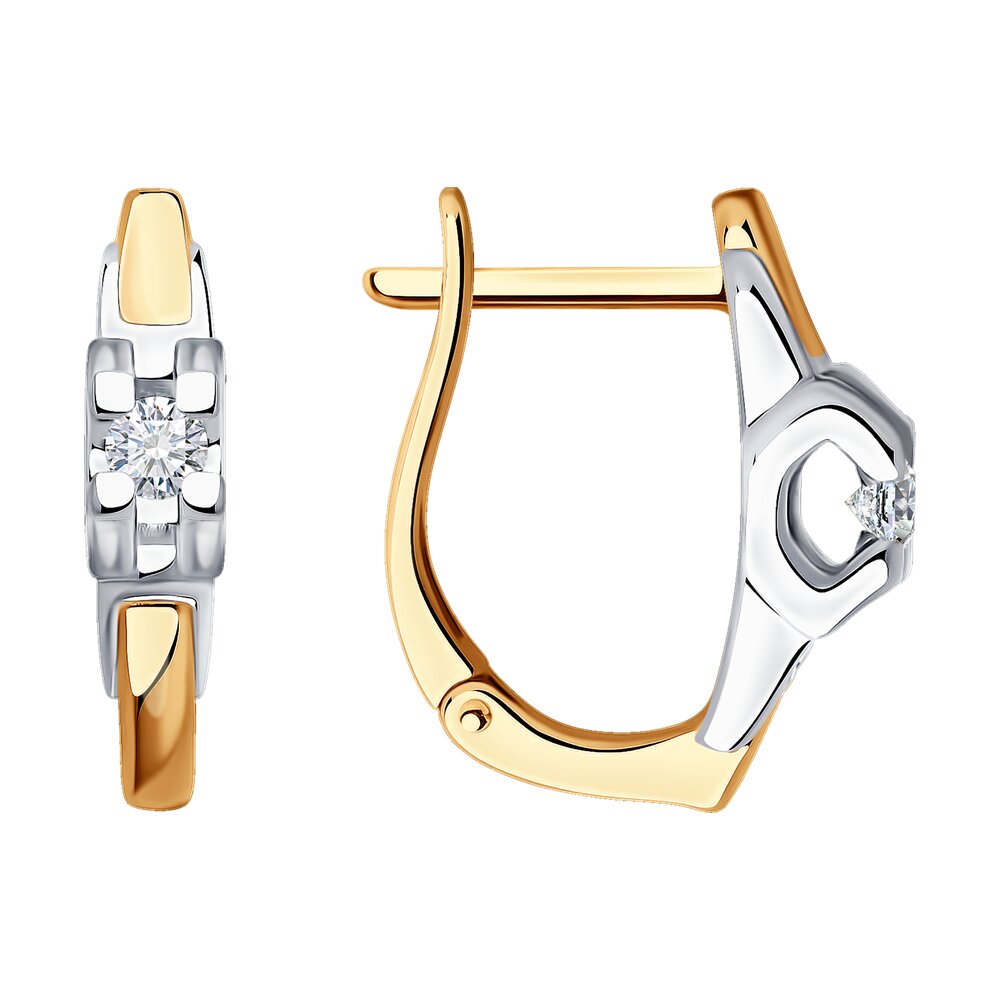 

Серьги из красного золота SOKOLOV Diamonds 1022026, бриллиант, 1022026