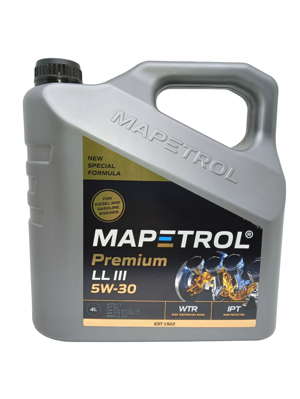 фото Моторное масло mapetrol premium ll iii 5w-30 4л