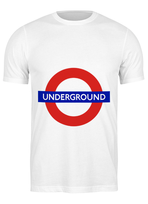 

Футболка мужская Printio Underground 670289 белая M, Белый, Underground 670289