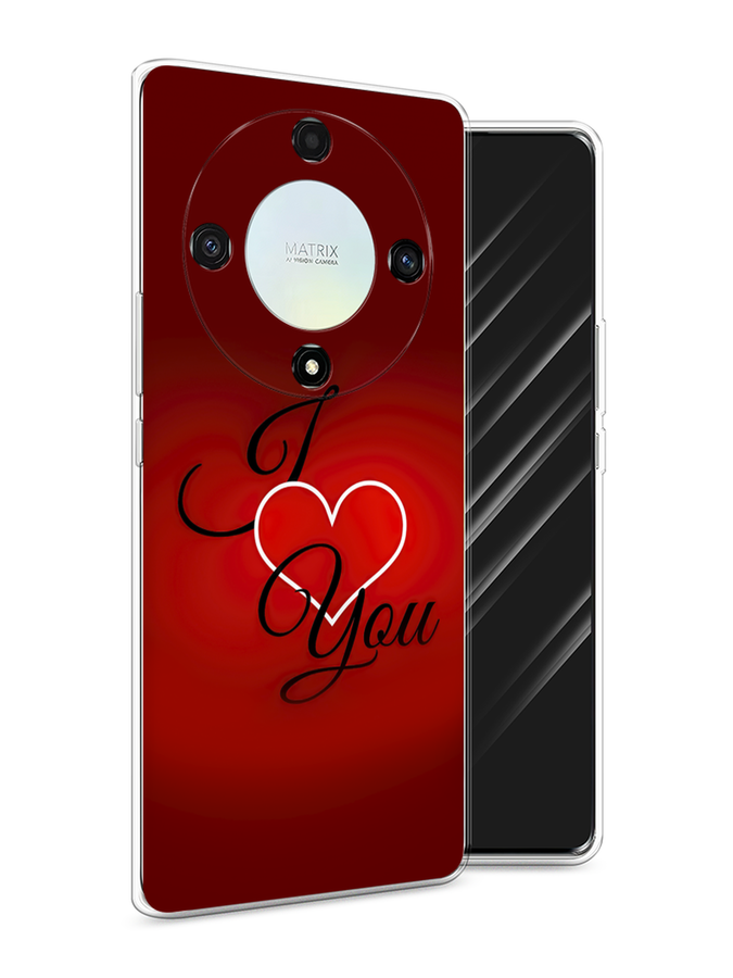 

Чехол Awog на Honor X9A "I love you 3", Красный;бордовый;черный, 6120850-6