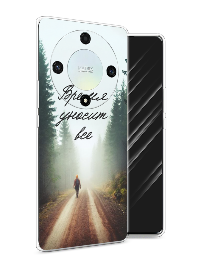 

Чехол Awog на Honor X9A "Время уносит все", Зеленый;коричневый;белый, 6120850-6