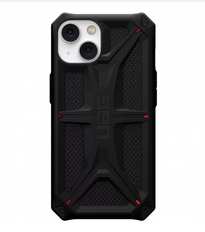 

Чехол Uag Monarch для iPhone 14 чёрный кевлар (Kevlar-Black), Черный