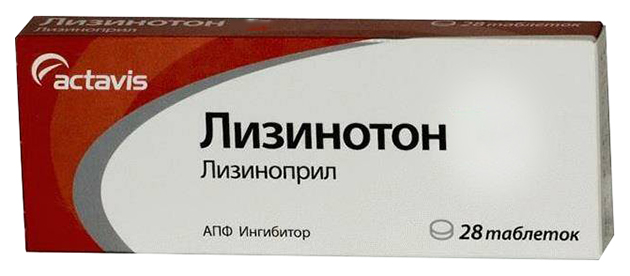 Купить Лизинотон таблетки 10 мг 28 шт., Actavis, Исландия