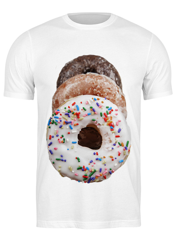 

Футболка мужская Printio Donuts 674429 белая M, Белый, Donuts 674429