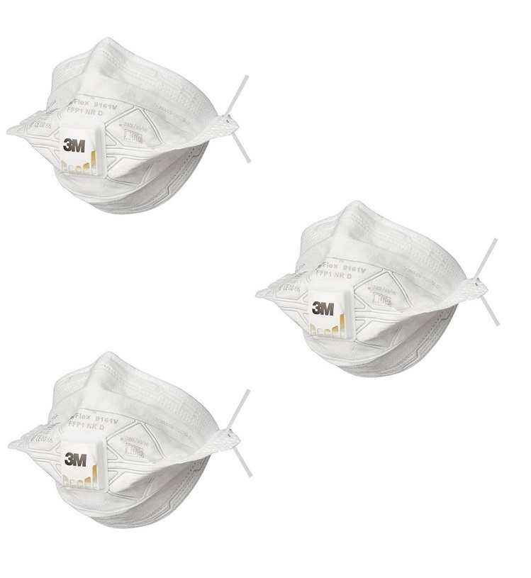 

Респиратор 3M 9161 FFP1 - 3 шт, Белый, 9161-3pcs