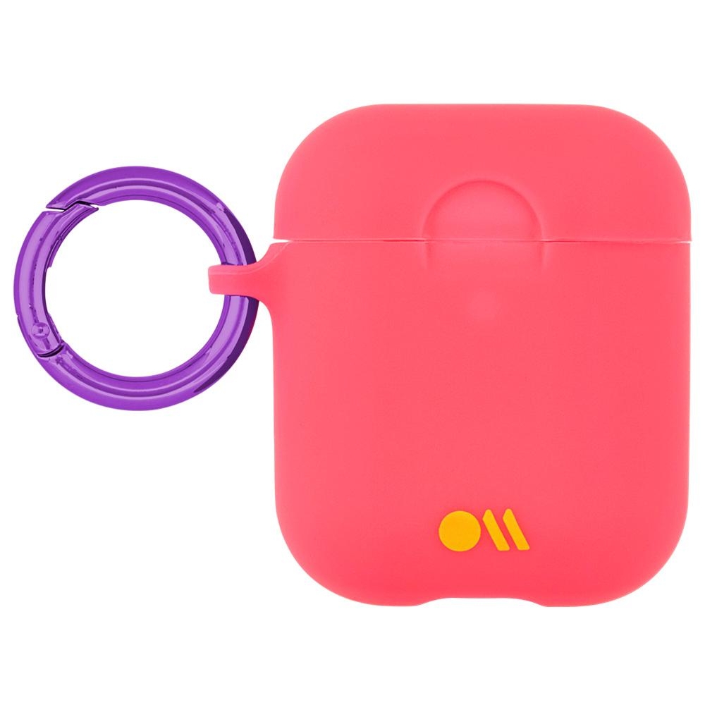 

Чехол Case-Mate Hook Ups Neon для AirPods коралловый / фиолетовый