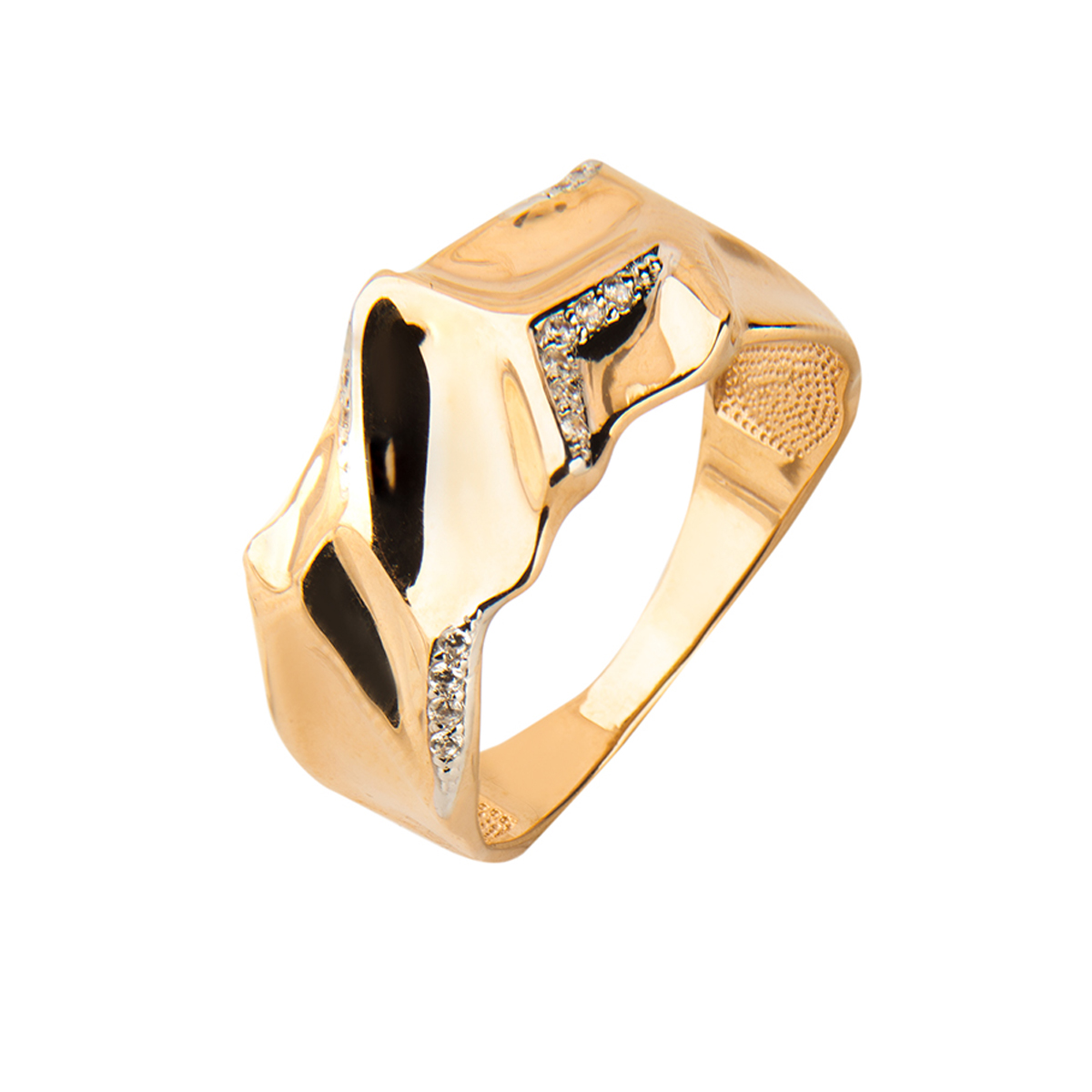 Кольцо из золота р.17,5 Azade К132-1636, фианит