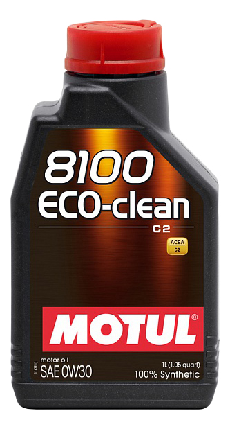фото 8100 eco-clean масло моторное 0w30 (1л) motul