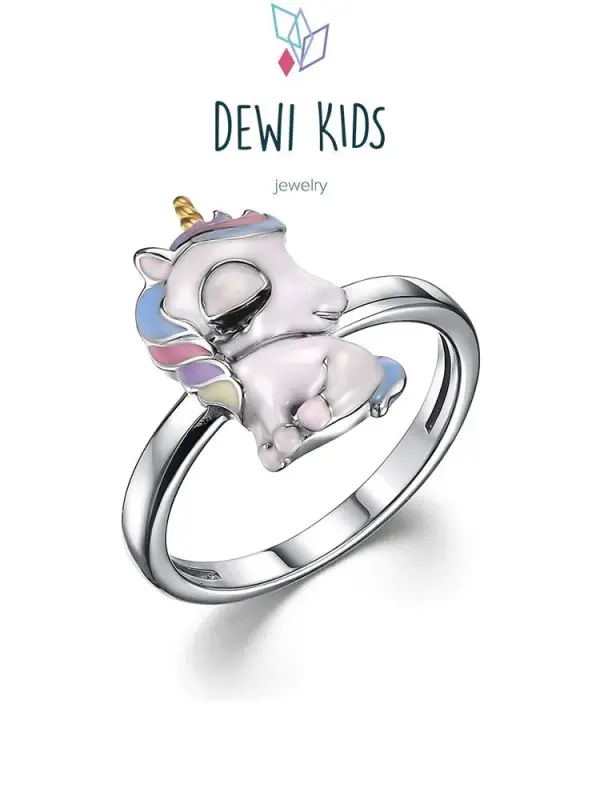 Кольцо из серебра р.13 DEWI KIDS 901012097, эмаль