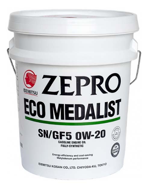 фото Моторное масло синтетическое 20л - zepro eco medalist 0w20 (sn, gf-5) idemitsu