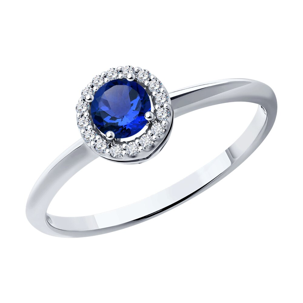 

Кольцо из золота р. , Diamant 52-210-01772-1, бриллиант\сапфир, 52-210-01772-1