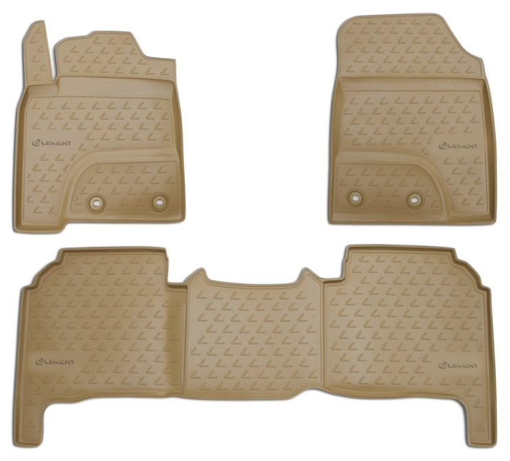 

Коврики в салон 3 шт. (полиуретан) бежевые Toyota Land Cruiser 100 98-07