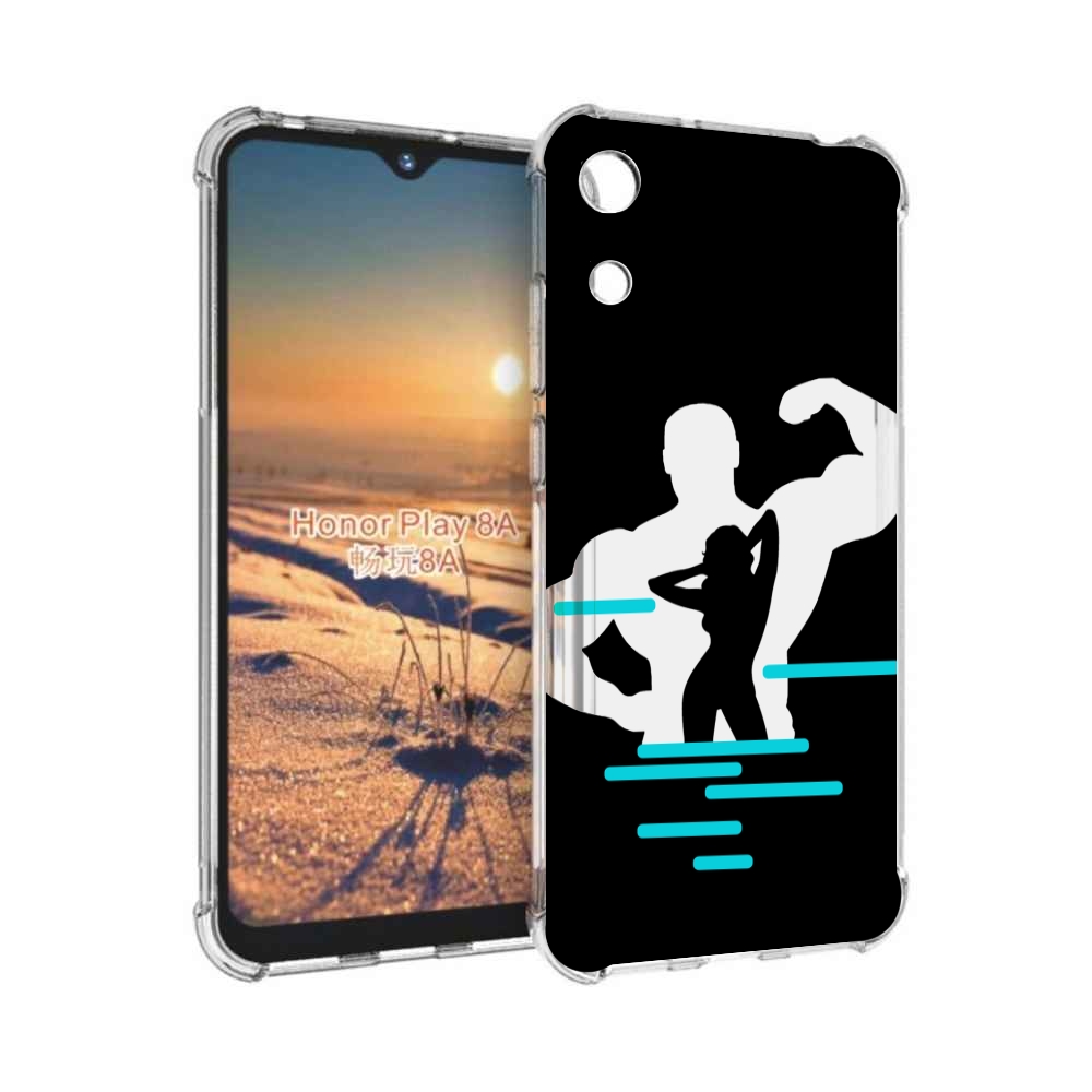 

Чехол бампер MyPads фитнес-тренировка для Honor 8A, Прозрачный, Tocco