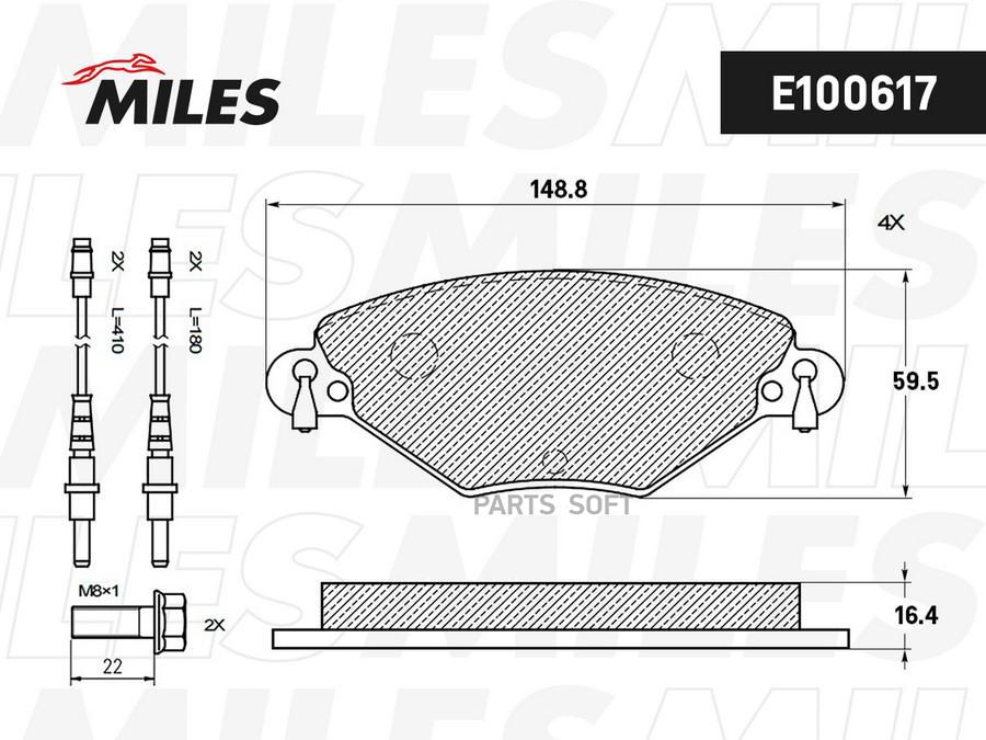 

Колодки тормозные передние смесь semi-metallic citroen c5 1.6d/2.0d/1.8/2.0 01- trw gdb