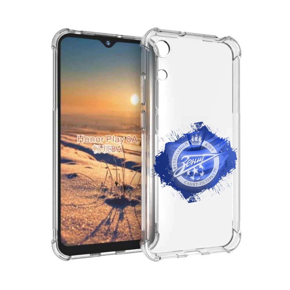 

Чехол бампер MyPads фк зенит 1 мужской для Honor 8A, Прозрачный, Tocco