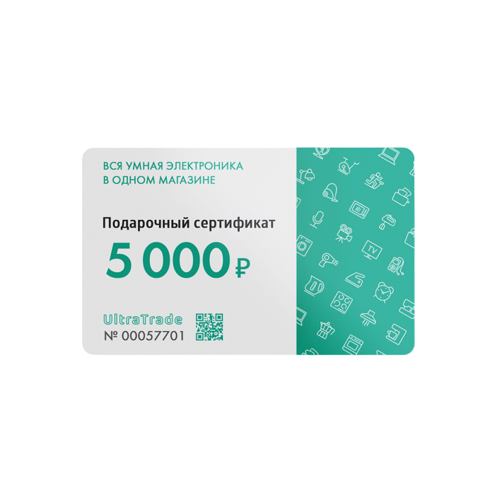 

ULTRA TRADE Подарочная карта 5000 руб., Подарочная карта 5000 руб.