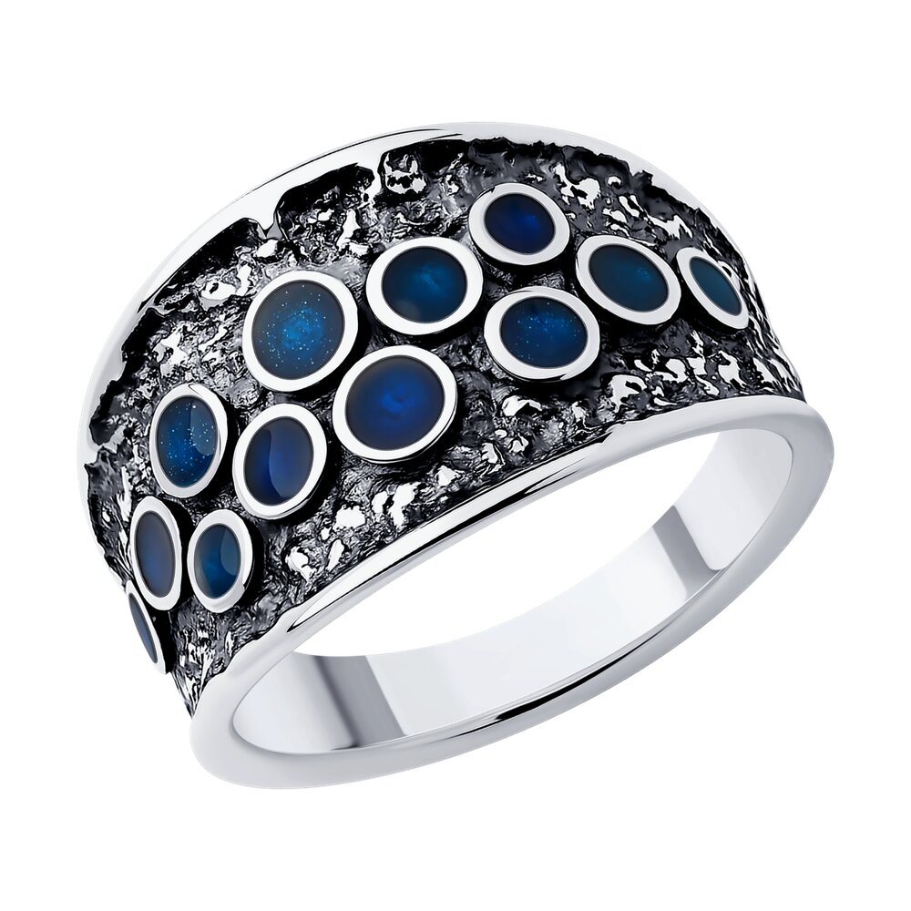 

Кольцо из серебра с эмалью р.  Diamant 95-110-01667-1, 95-110-01667-1