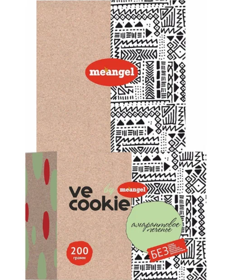 Печенье амарантовое веганское, Me Angel,  4 упаковки по 200г