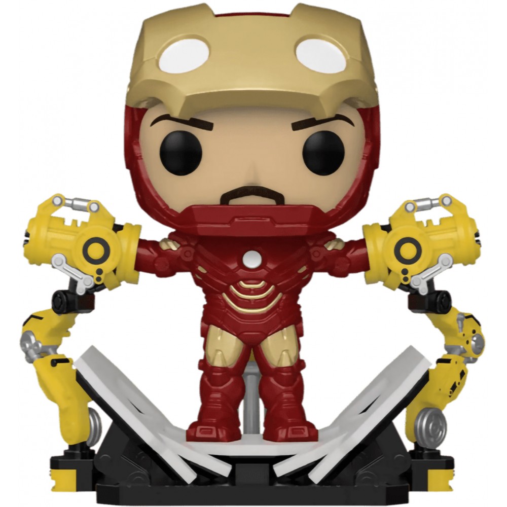 фото Фигурка funko deluxe bobble marvel iron man 2 iron man mark iv with gantry 56772