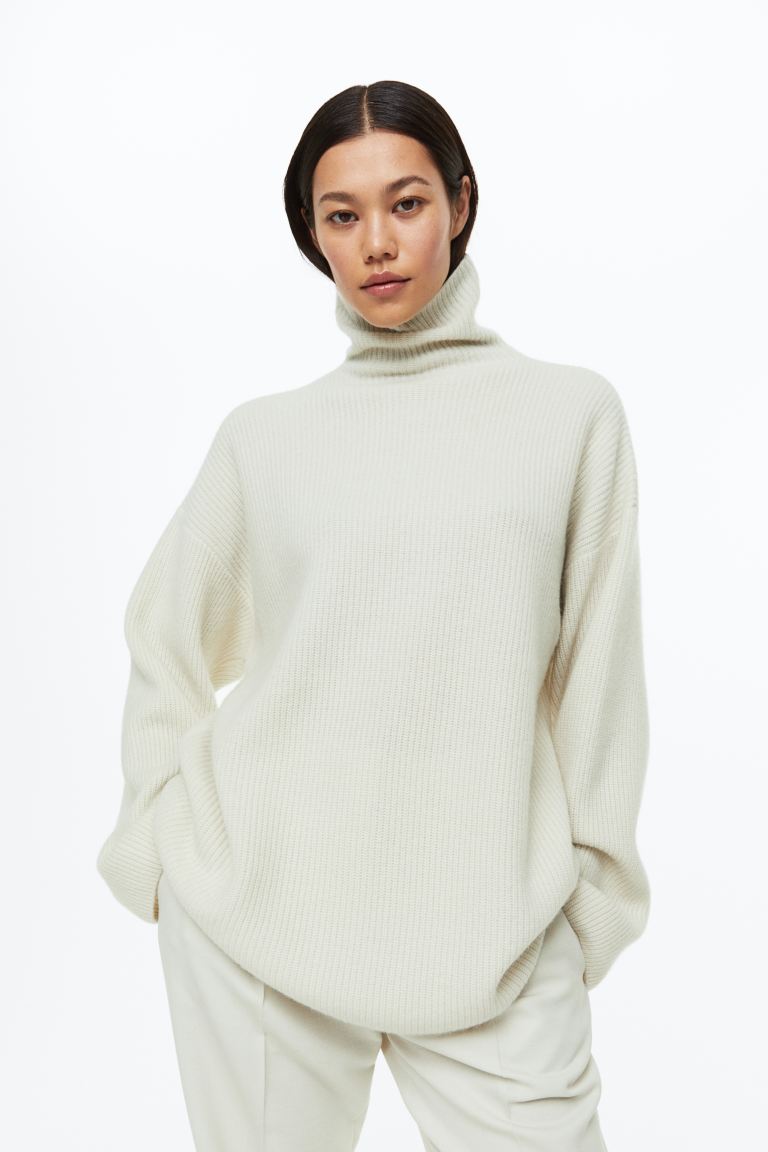 

Водолазка женская H&M 1007404003 белая L (доставка из-за рубежа), 1007404003
