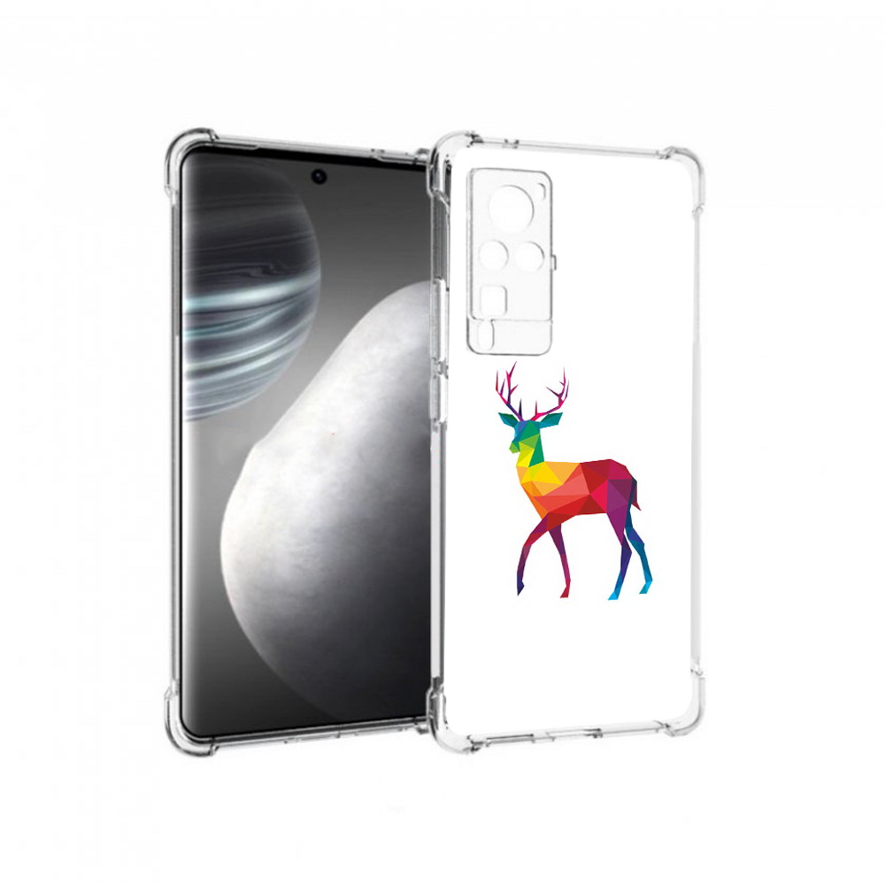 

Чехол MyPads Tocco для Vivo X60 pro геометрический олень (PT226972.385.286), Прозрачный, Tocco