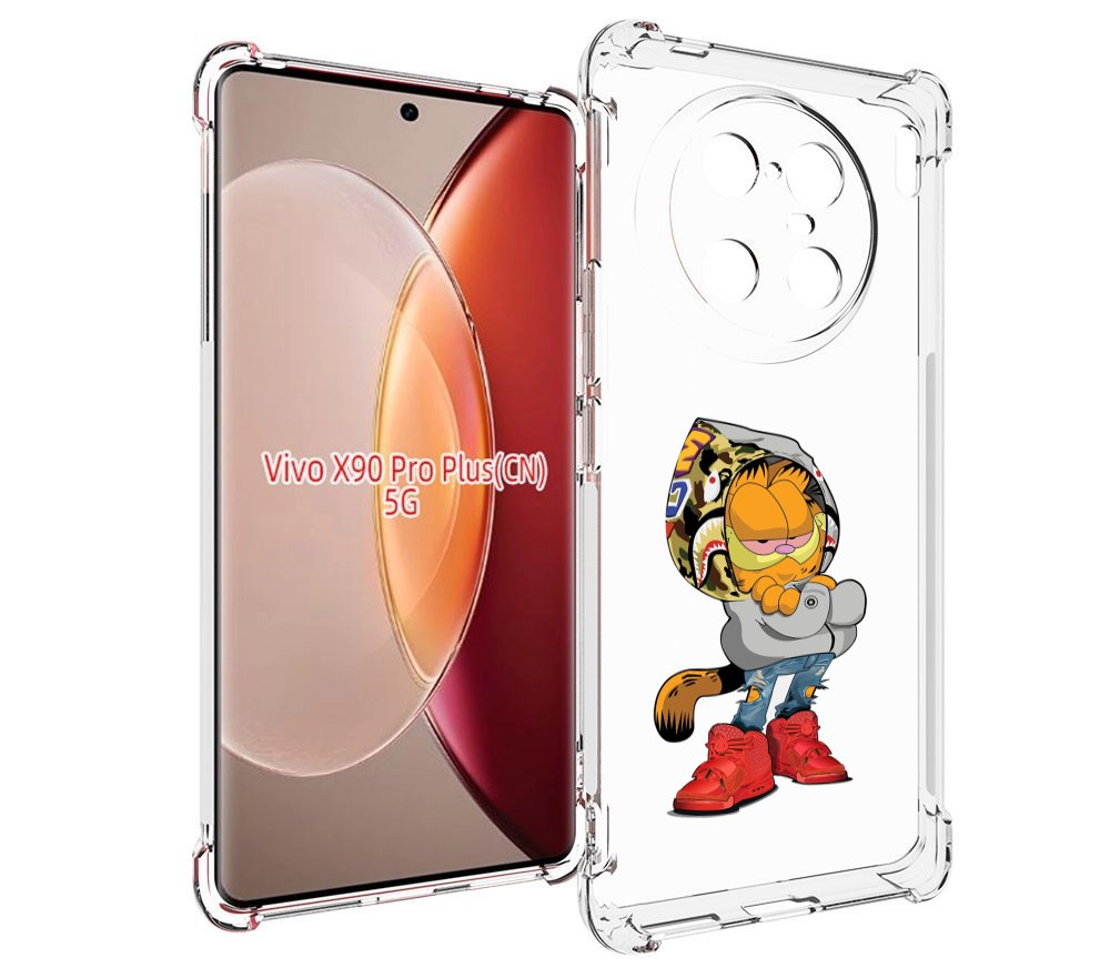 

Чехол MyPads модный-котяра детский для Vivo X90 Pro Plus, Прозрачный, Tocco
