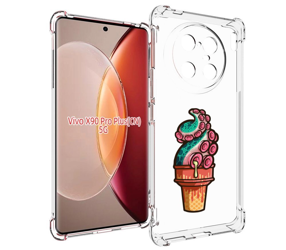 

Чехол MyPads мороженное для Vivo X90 Pro Plus, Прозрачный, Tocco