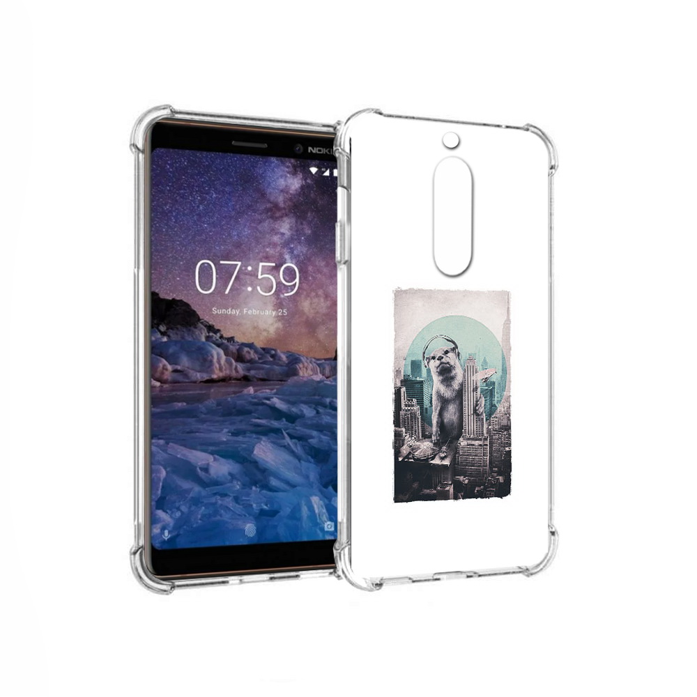 

Чехол MyPads Tocco для Nokia 7 выдра в городе (PT95887.123.283), Прозрачный, Tocco