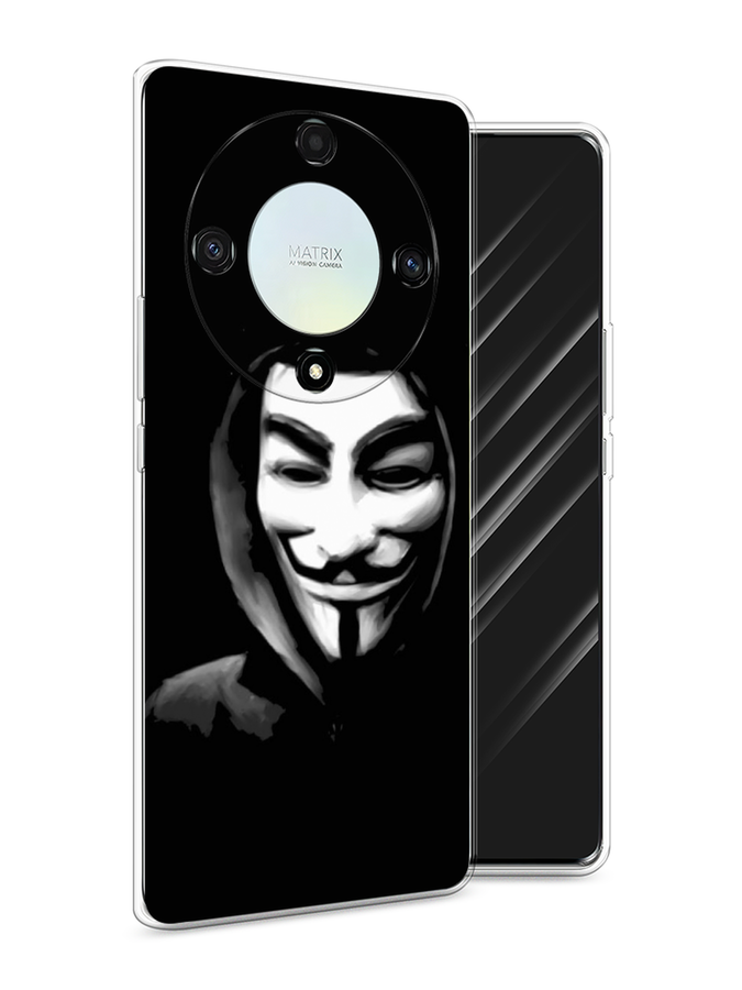 

Чехол Awog на Honor X9A "Анонимус", Черный;серый;белый, 6120850-5