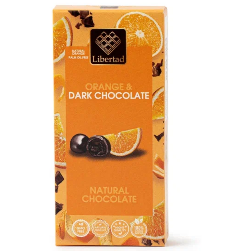 Апельсиновая корочка Libertad Raicing Drops в темном шоколаде 55% какао, 25 г х 4 шт
