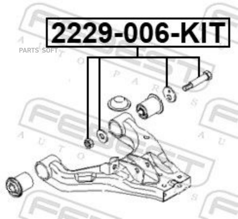 

Болт С Эксцентриком Ремкомплект Febest 2229006KIT
