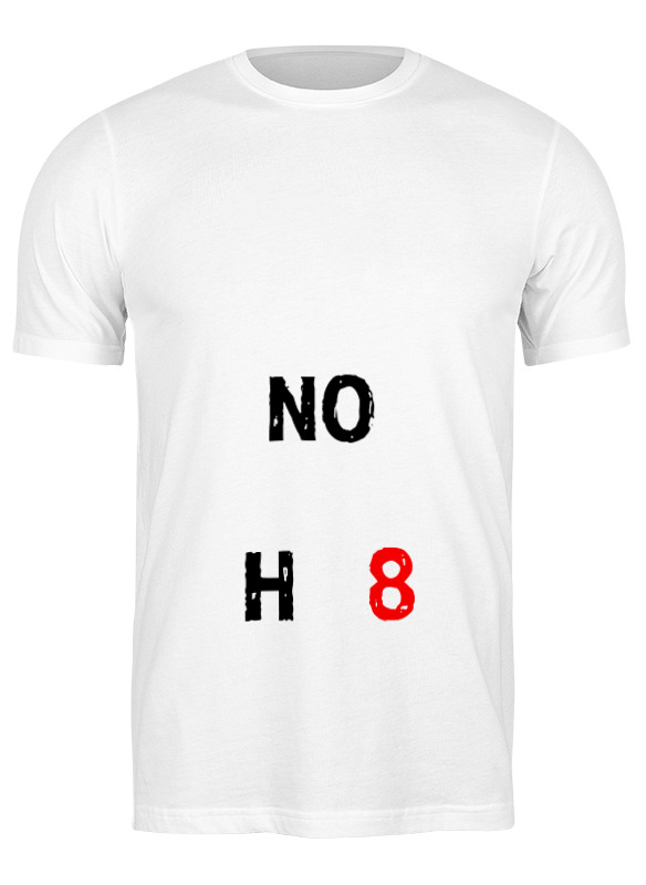 

Футболка мужская Printio Noh8 675316 белая M, Noh8 675316