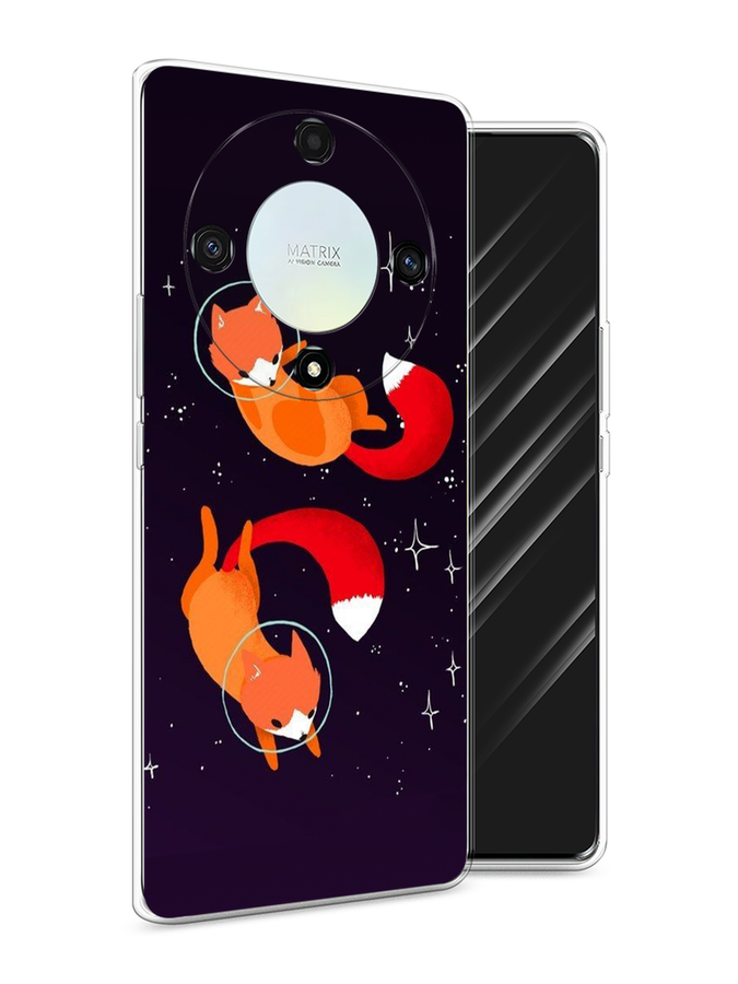 

Чехол Awog на Honor X9A "Лисы космонавты", Оранжевый, 6120850-4