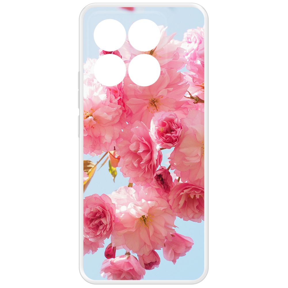 

Чехол-накладка Krutoff Clear Case Сакура для Xiaomi 14T, Прозрачный