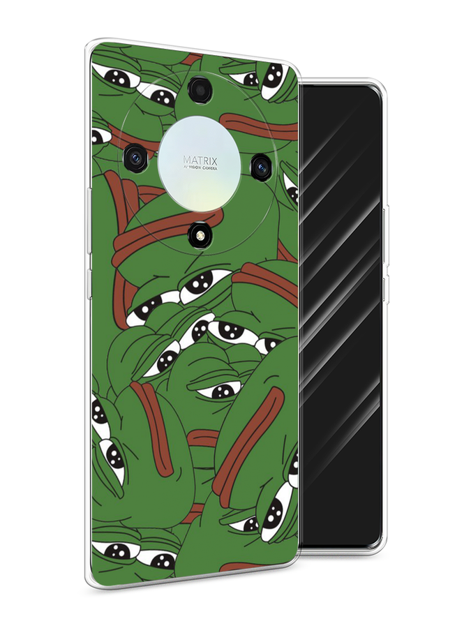 

Чехол Awog на Honor X9A "Печальный frog", Зеленый;белый, 6120850-9