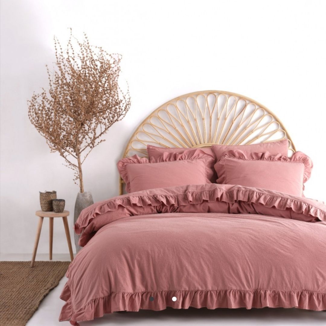 Комплект постельного белья LIMASSO HOME CONCEPT Exlusive евро розовый