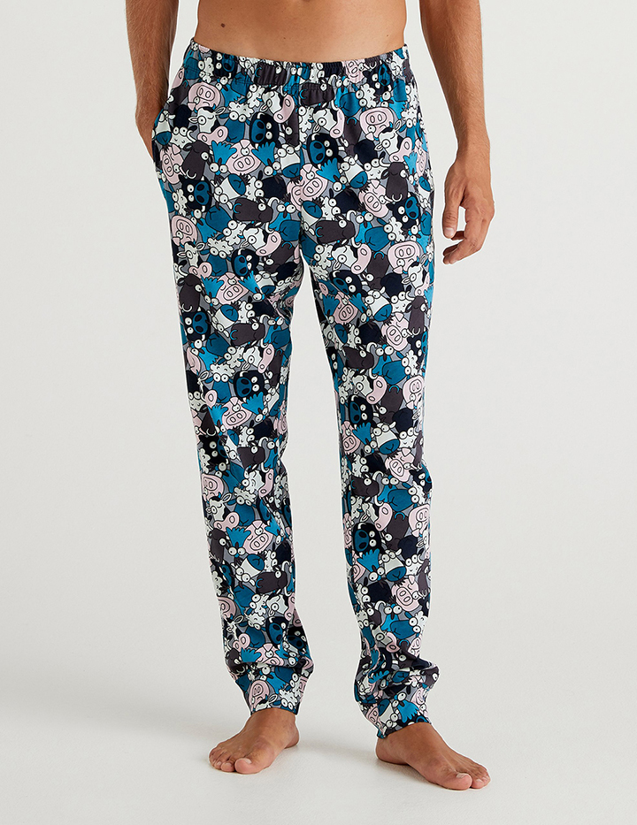 

Брюки мужские United Colors of Benetton 21A_38P94F475 разноцветные S, 21A_38P94F475