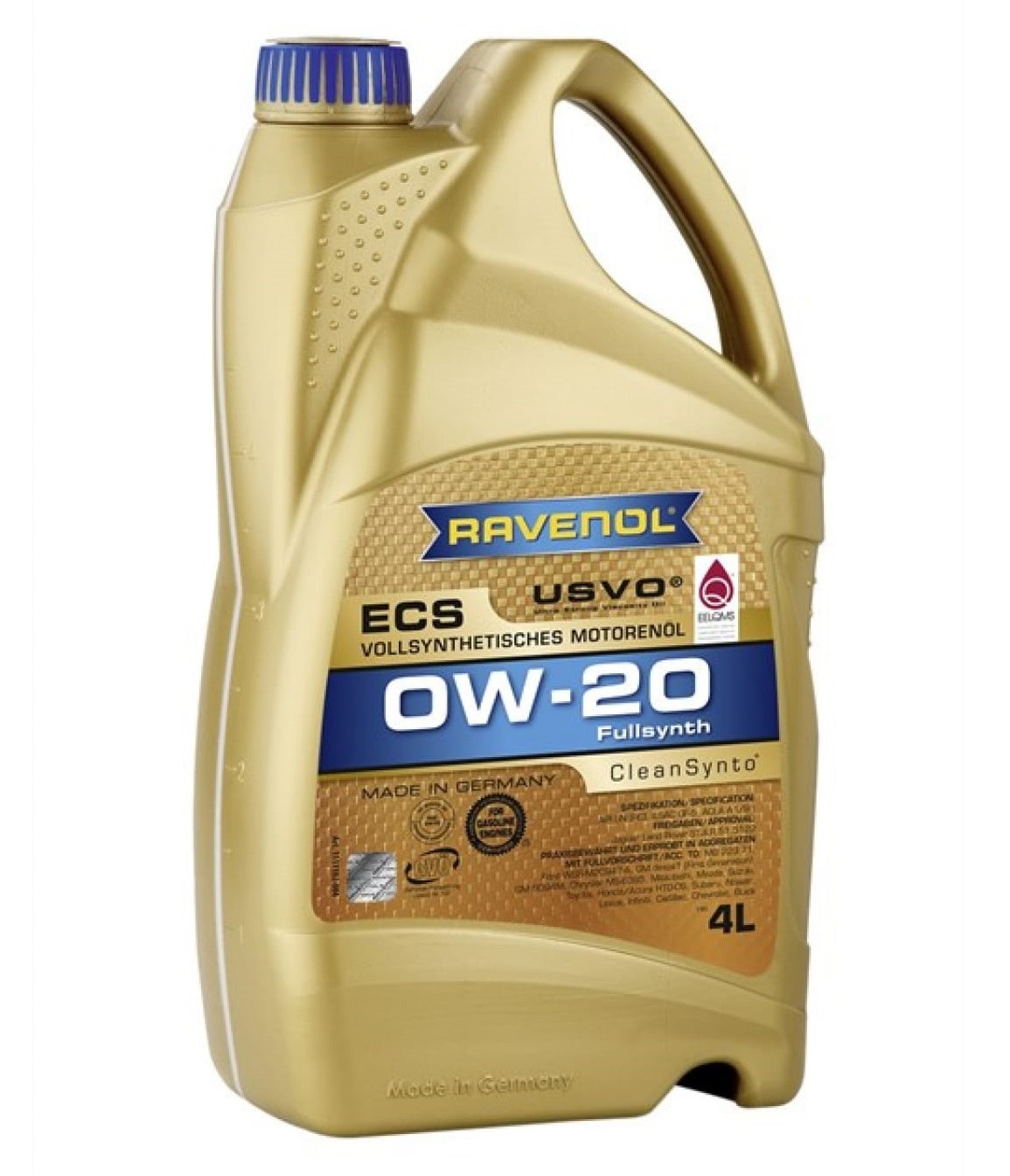 фото Ravenol моторное масло 0w-20 4л ecs ecosynth (синтетика+пао)