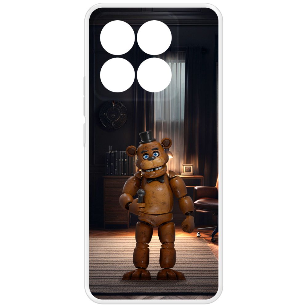 

Чехол-накладка Krutoff Clear Case ФНАФ - Медведь Фредди для Xiaomi 14T, Прозрачный