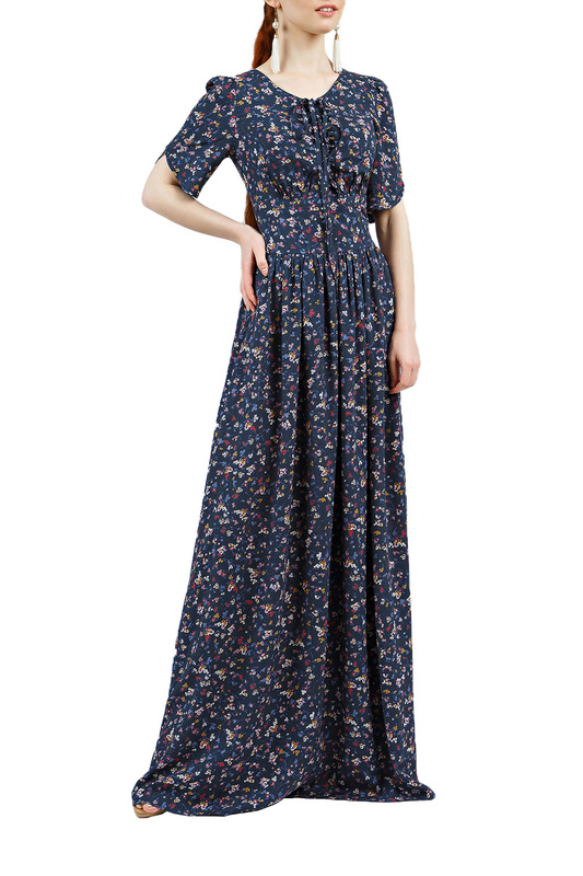 фото Платье женское olivegrey pl000589l(ananda) синее 42