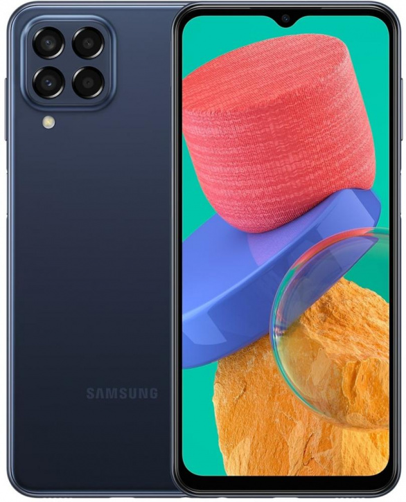Смартфон Samsung SM-M336B Galaxy M33 128Gb 8Gb синий моноблок 3G 4G 6.6