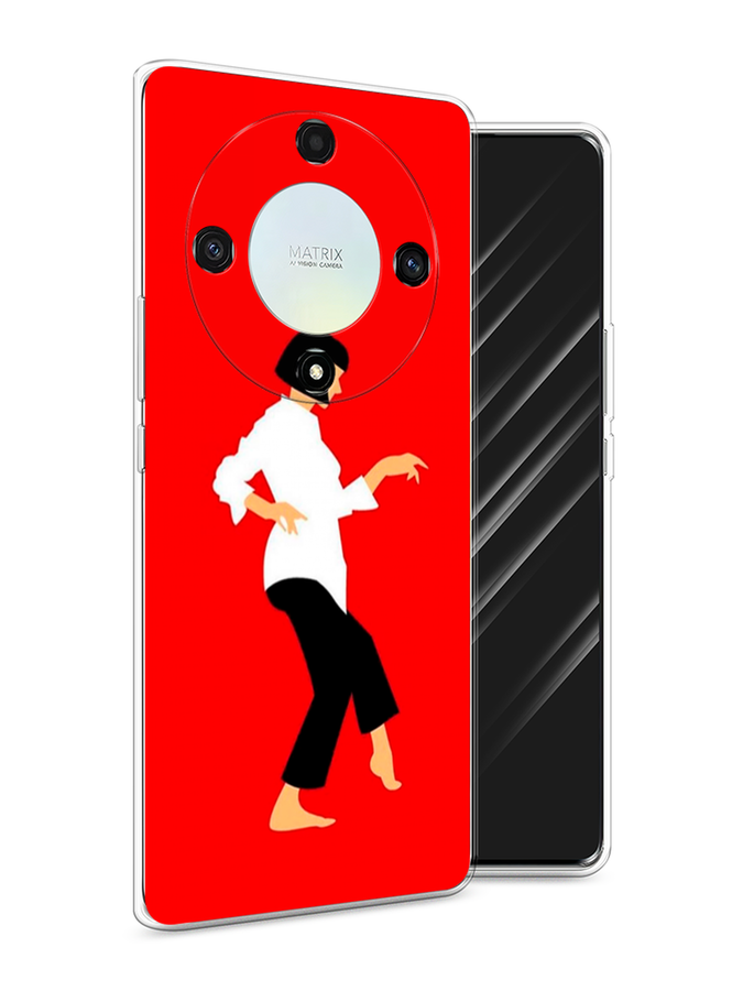 

Чехол Awog на Honor X9A "Криминальное чтиво 1", Красный;белый;черный, 6120850-7