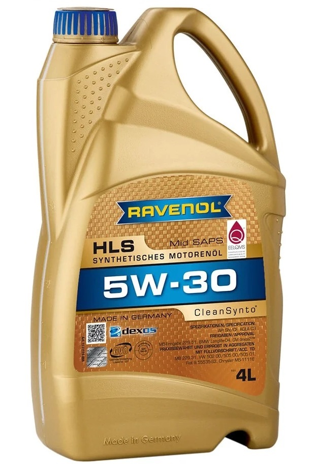 фото Ravenol моторное масло 5w-30 4л hls (синтетика)